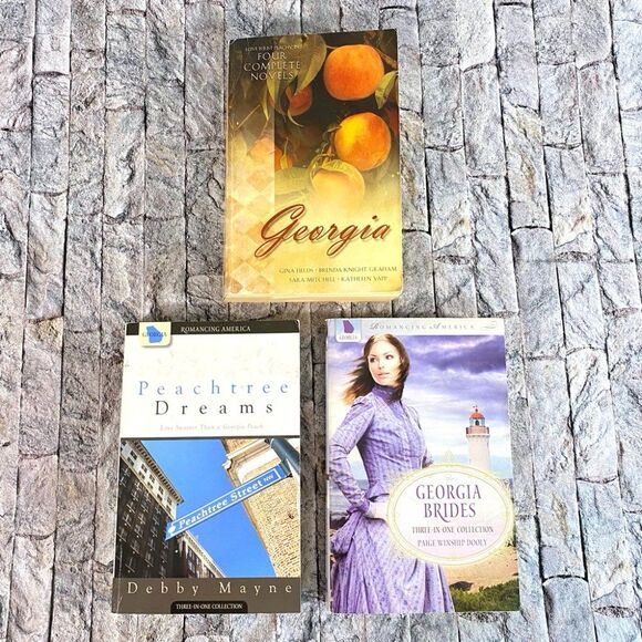 Georgia Romance Novels Paperback Set of 3 General Romance Books - Picture 1 of 10